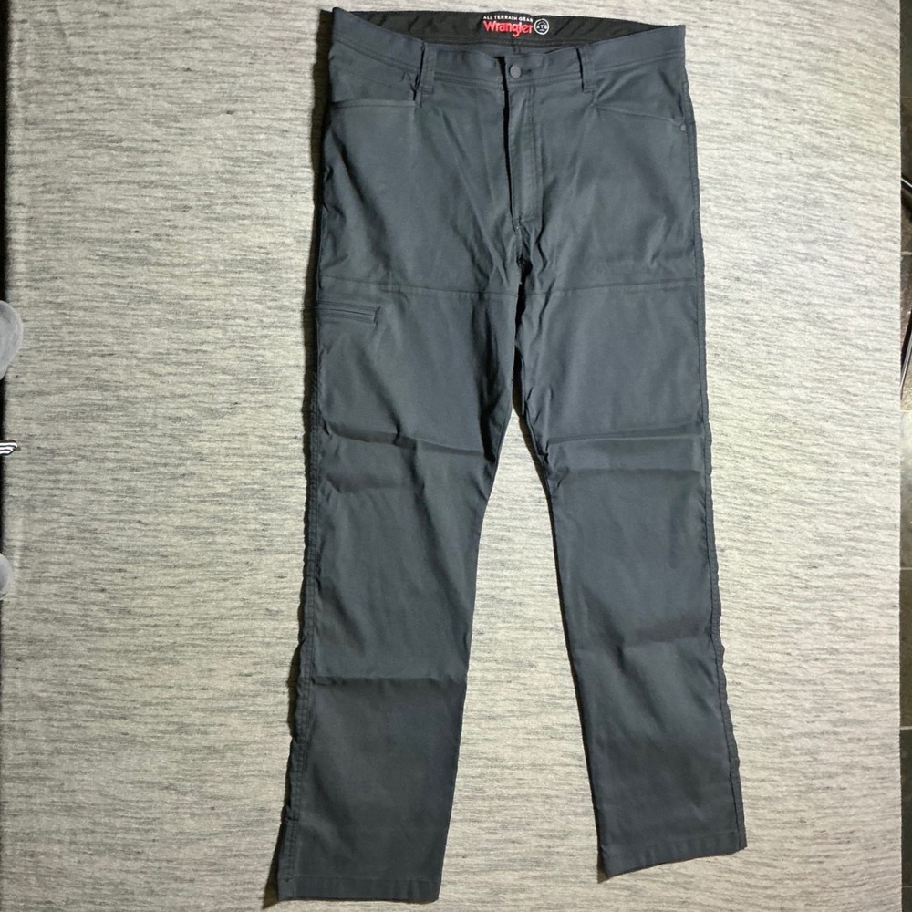 Wrangler ATG All Terrain Gear Mens Gray Synthetic Utility Hiking Pants 38x32